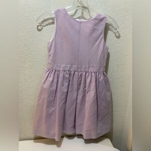 NWOT MARIA CASERO GIRLS LAVENDER STRIPED DRESS size 7
